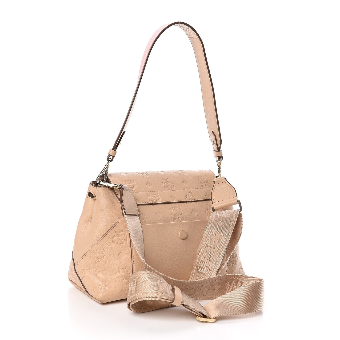 Calfskin Ottomar Monogram Small Original Crossbody Bag New Beige