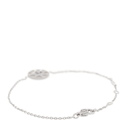 Christian Dior 18K White Gold Diamond Mother of Pearl Rose Des Vents Bracelet 2 of 6