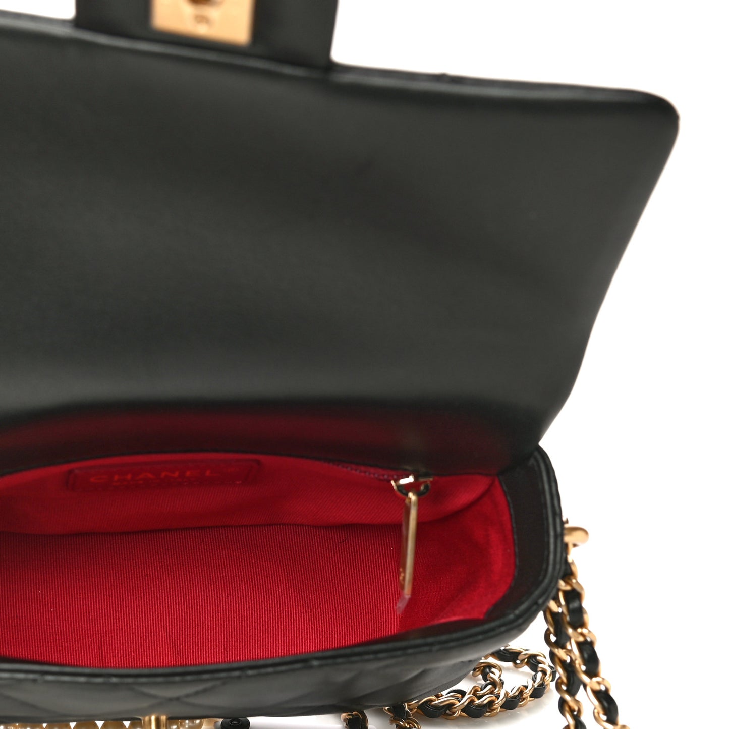 Lambskin Quilted Mini My Perfect Flap Black