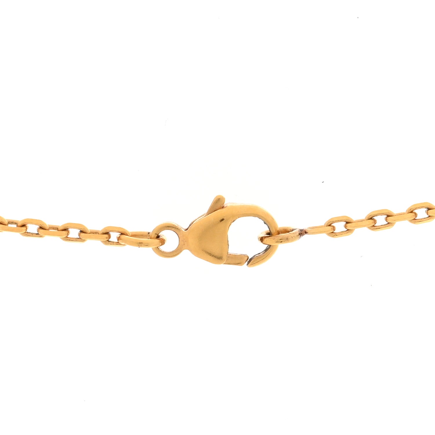 Hermes Lacquered Gold Mini Pop H Pendant Necklace White 5 of 6