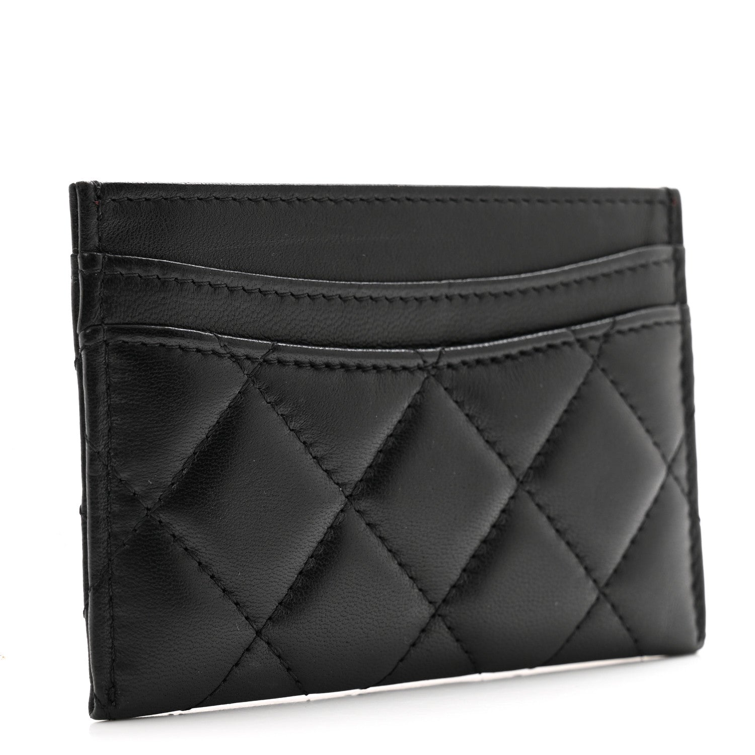 Chanel Lambskin Quilted Card Holder Black 3 of 10