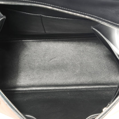 Celine Leather Medium Bi-Color Edge Shoulder Bag Black Nude 6 of 8
