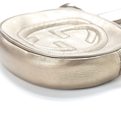 Gucci Metallic Pebbled Calfskin Mini Soho Chain Bag Golden Beige 8 of 8