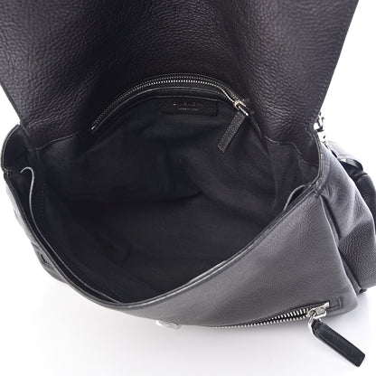 Givenchy Waxy Grained Calfskin Medium Pandora Pure Flap Bag Black 5 of 9