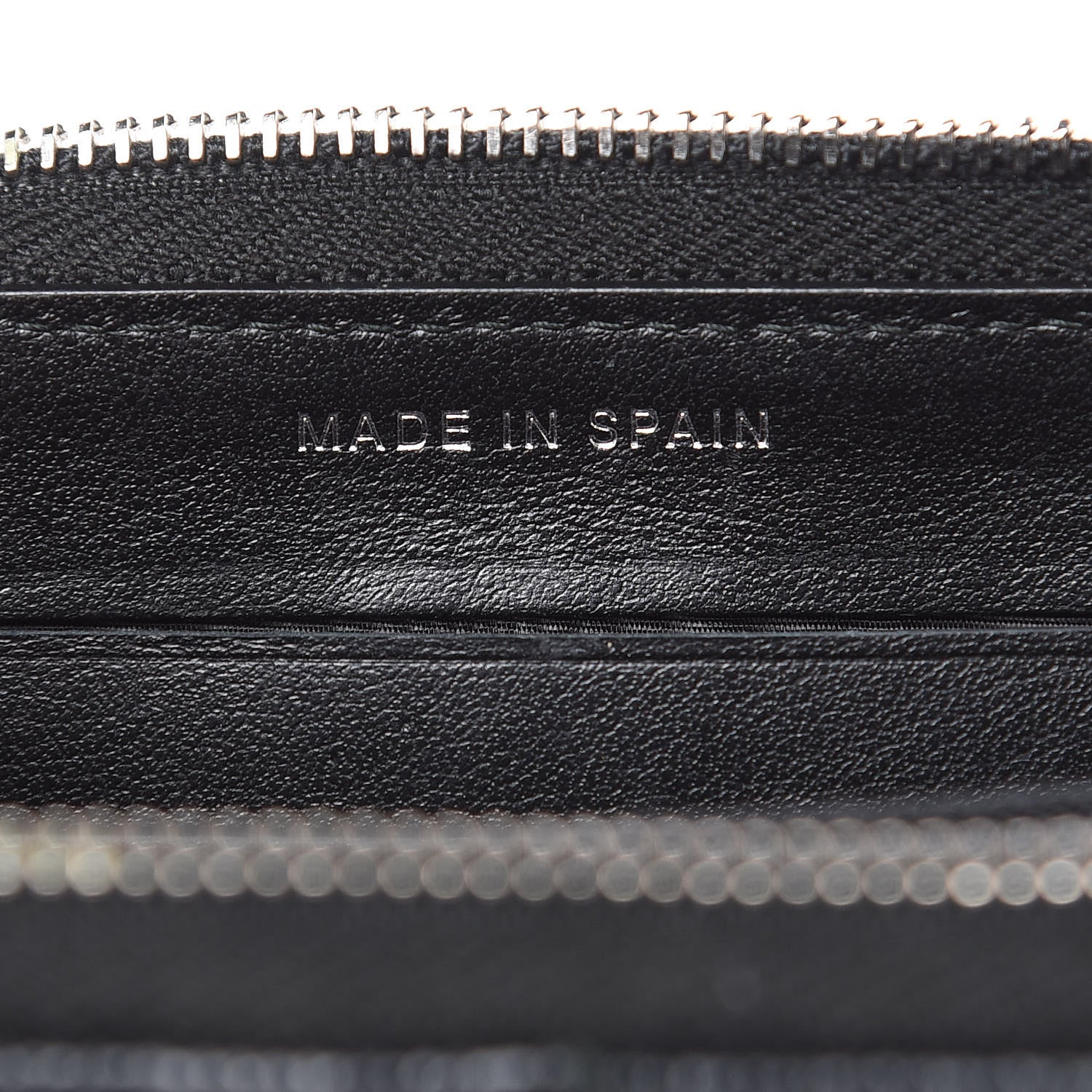 Chanel Metallic Caviar Quilted Medium Zip Around Wallet Black 7 of 11