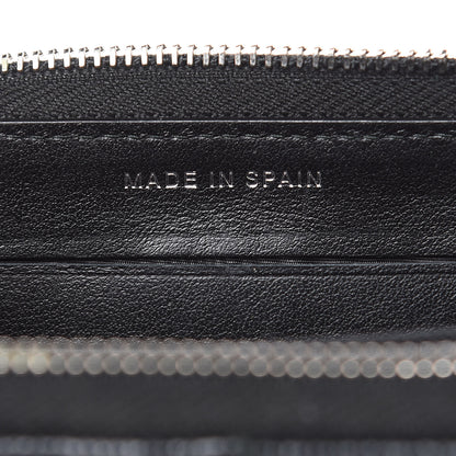 Chanel Metallic Caviar Quilted Medium Zip Around Wallet Black 7 of 11