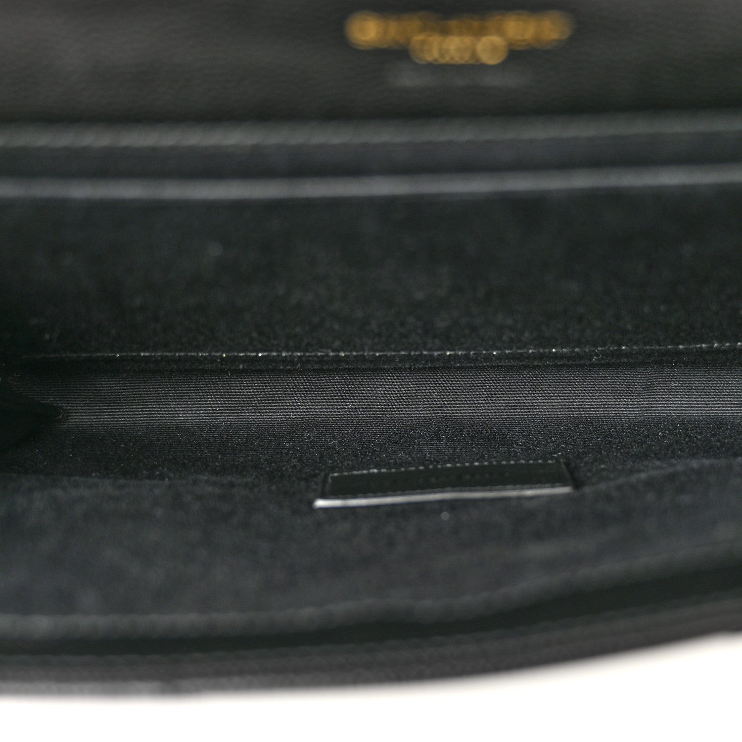 Saint Laurent Grain De Poudre Matelasse Chevron Monogram Envelope Clutch Black 5 of 9