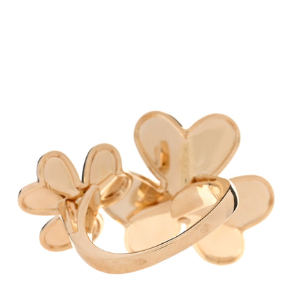 Van Cleef & Arpels 18K Yellow Gold Diamond Frivole Between The Finger Ring 50 5.25 3 of 5