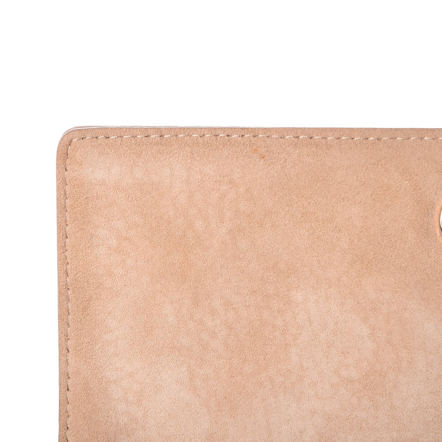Grained Calfskin Diorama Wallet on Chain Pouch Nude