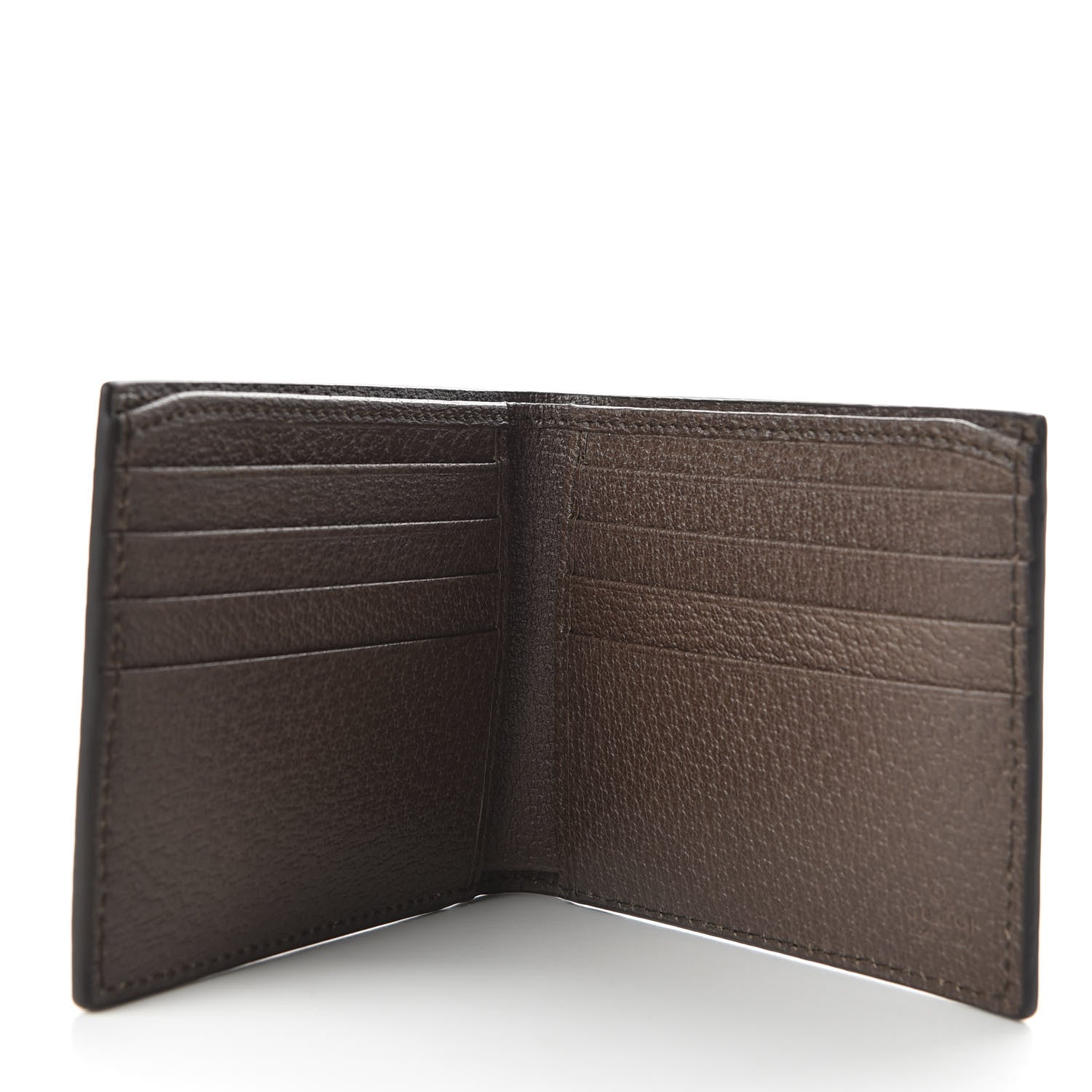 Gucci Calfskin Loved Web Wallet Brown 5 of 7