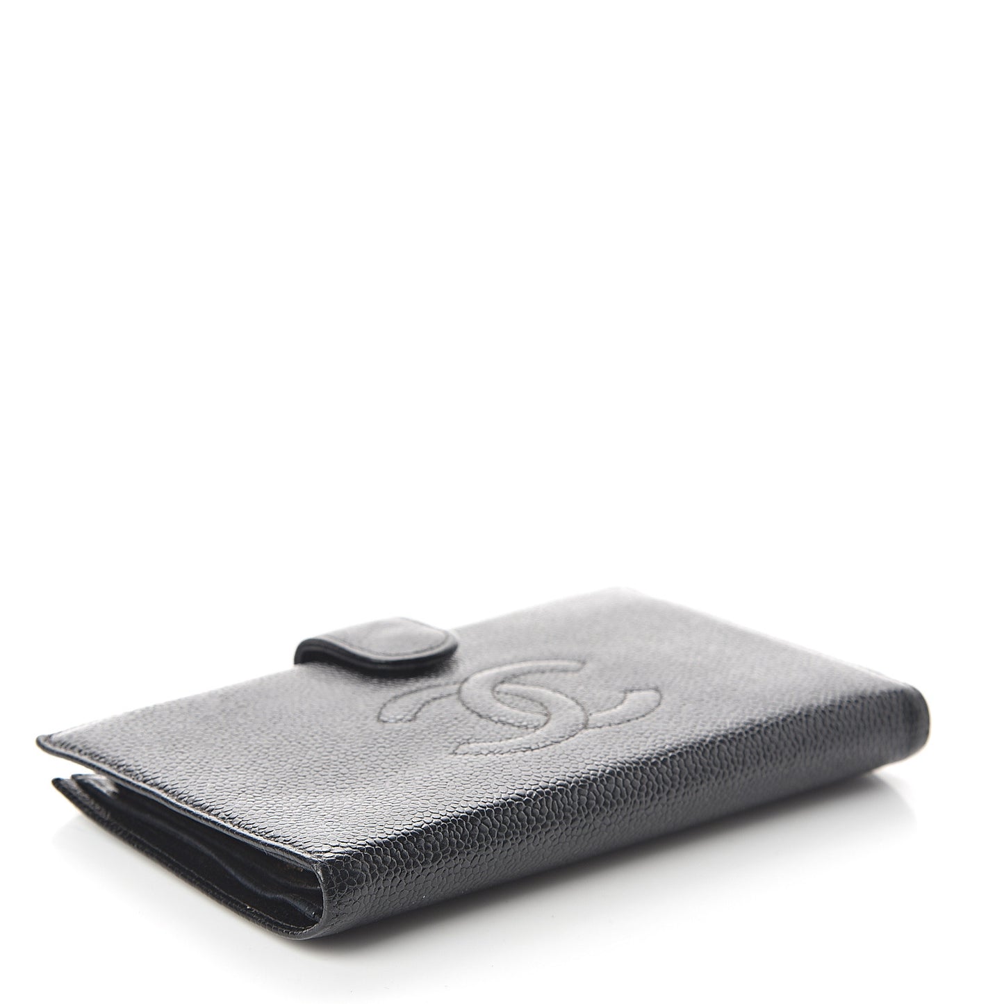 Caviar Timeless CC French Wallet Black