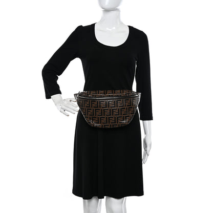 Fendi Vitello Century Bi-Color FF 1974 Embossed Belt Bag Maya Black 2 of 15