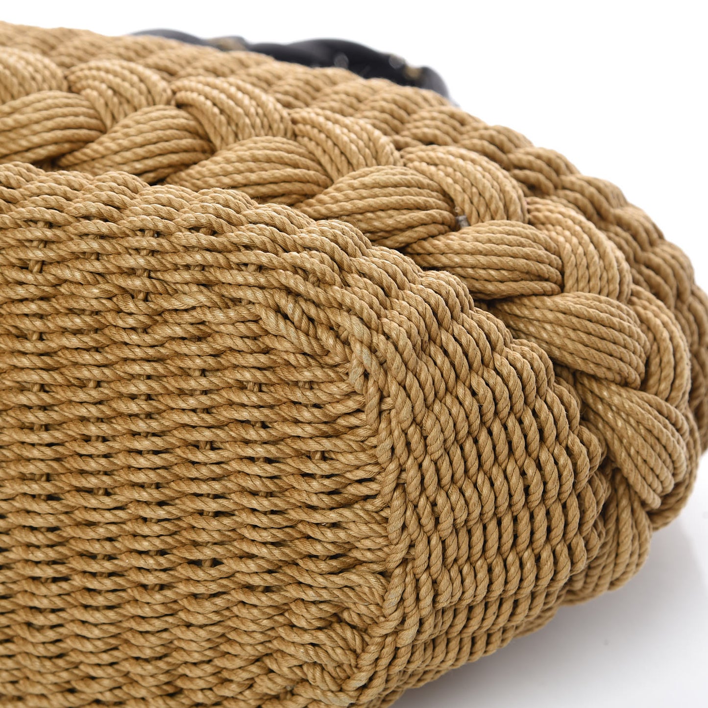 Woven Raffia Lambskin Coco Country Tote