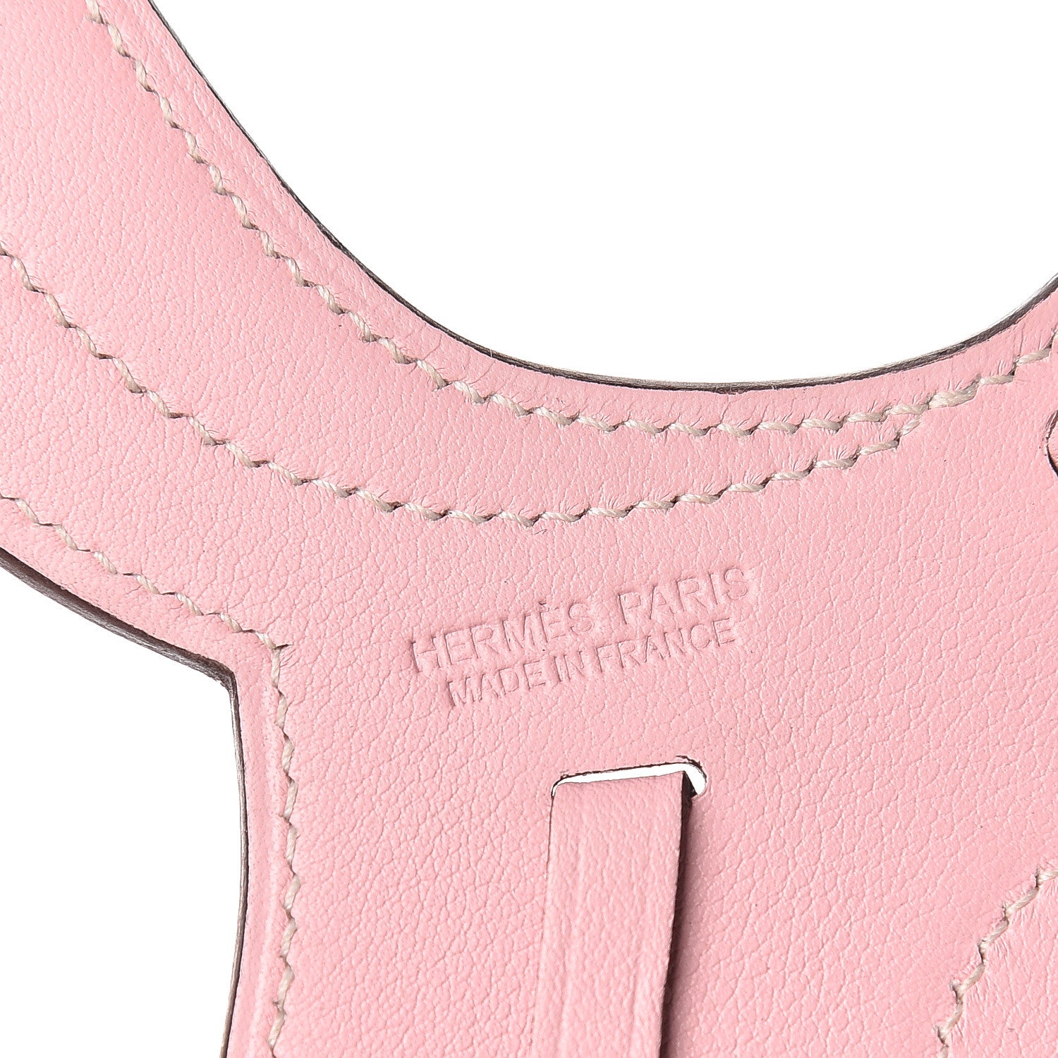 Hermes Swift Paddock Selle Horse Saddle Bag Charm Rose Sakura 3 of 4