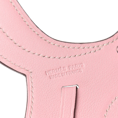 Hermes Swift Paddock Selle Horse Saddle Bag Charm Rose Sakura 3 of 4