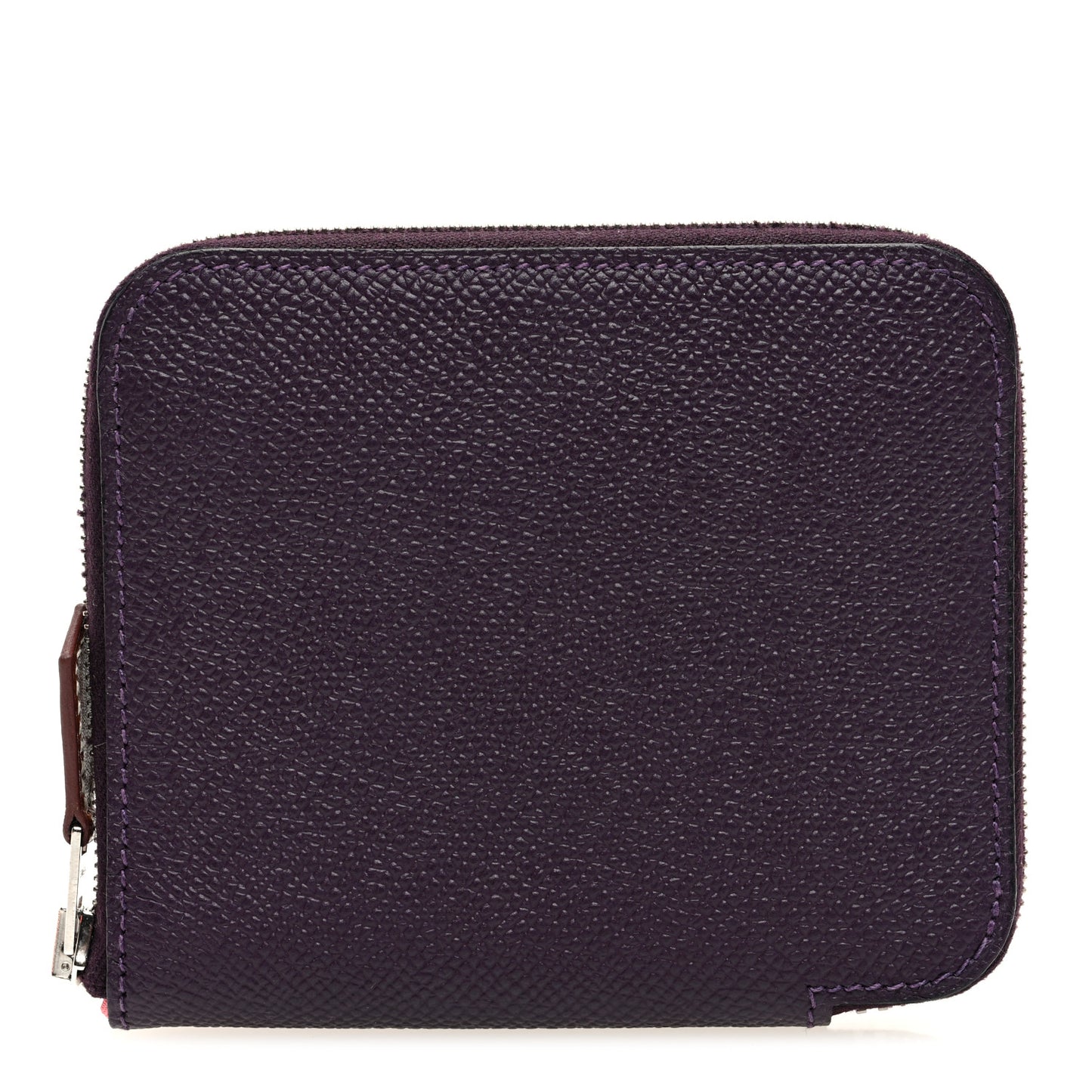 Epsom Silk'In Compact Wallet Raisin