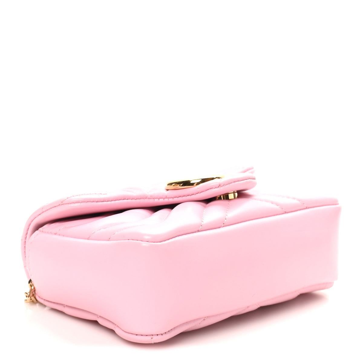 Lambskin Matelasse Mini GG Marmont Shoulder Bag Light Pink