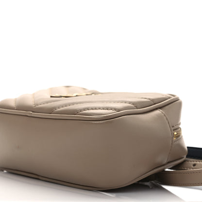 Saint Laurent Calfskin Matelasse Monogram Lou Belt Bag Dark Beige 9 of 9