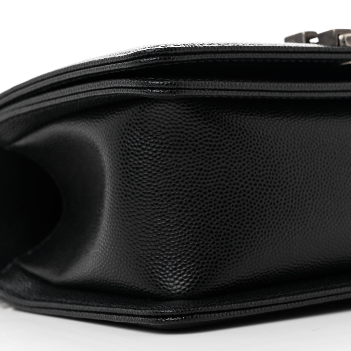 Caviar Quilted Small Boy Flap Black