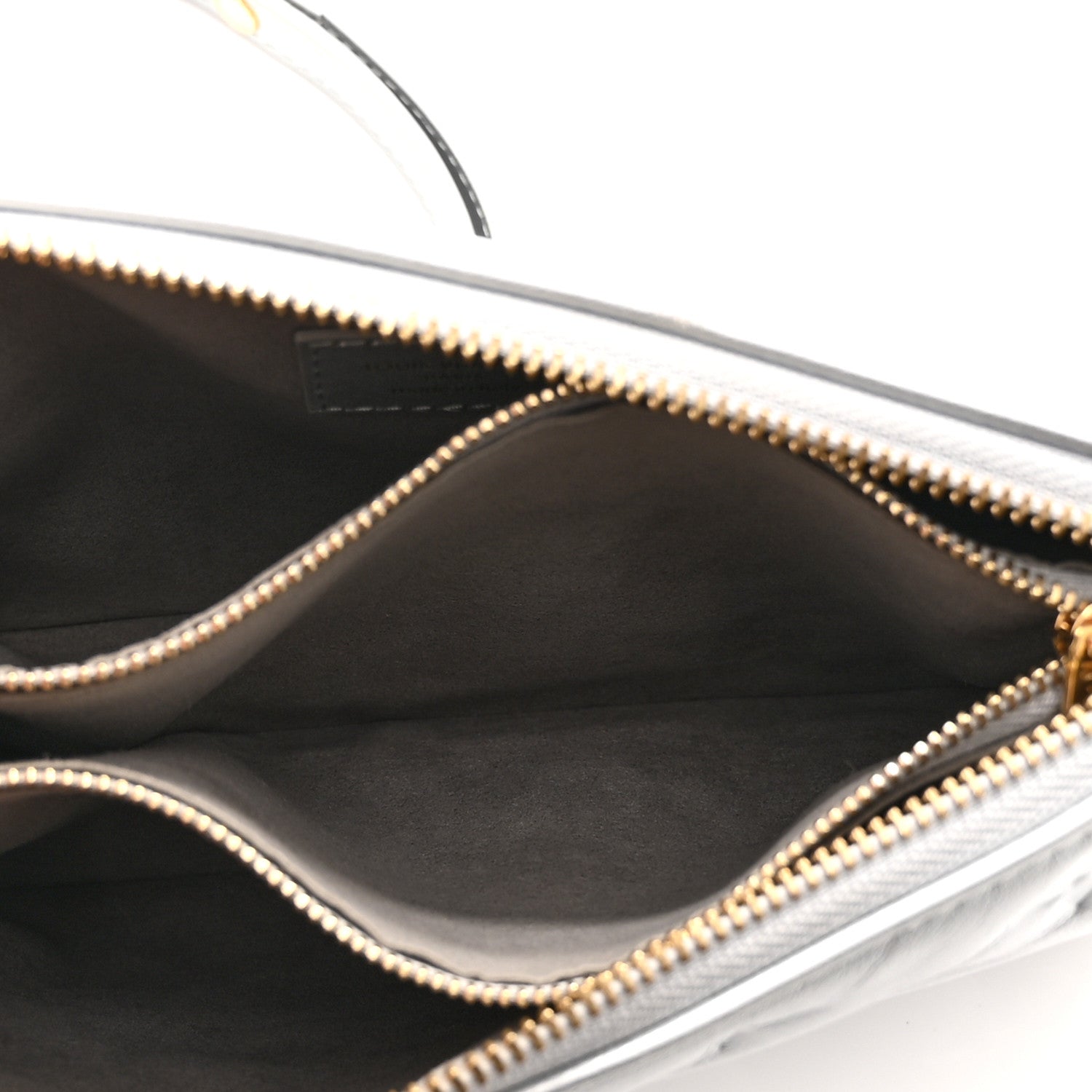 Louis Vuitton Metallic Lambskin Embossed Monogram Coussin BB Silver 5 of 9