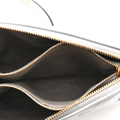 Louis Vuitton Metallic Lambskin Embossed Monogram Coussin BB Silver 5 of 9
