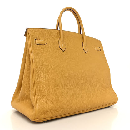 Hermes Togo Birkin 40 Jaune Sable 3 of 12