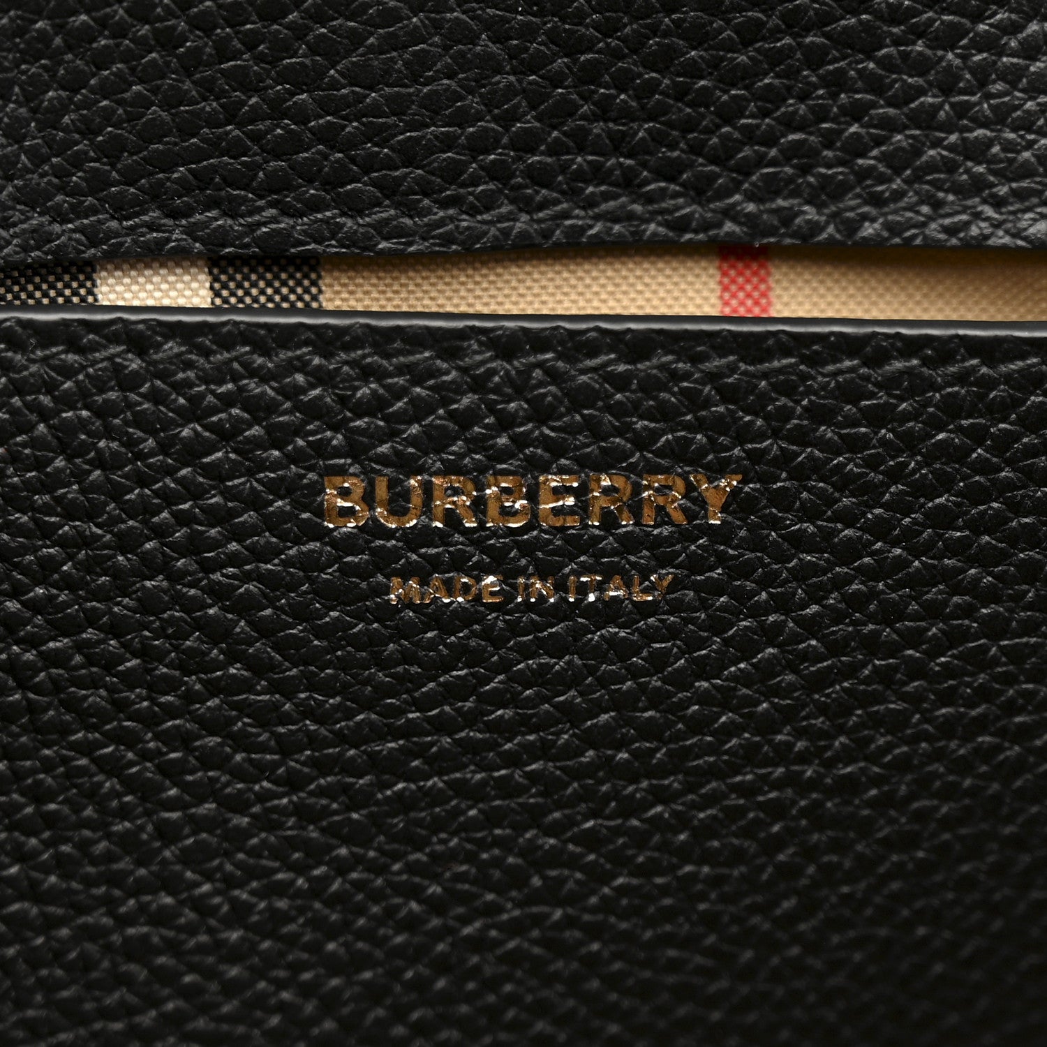 Burberry Coated Canvas Calfskin Vintage Check Medium Note Crossbody Bag Black 6 of 10