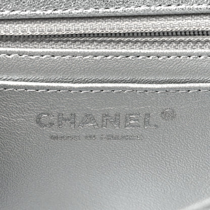 Chanel Metallic Lambskin Quilted Mini Rectangular Flap Silver 6 of 10