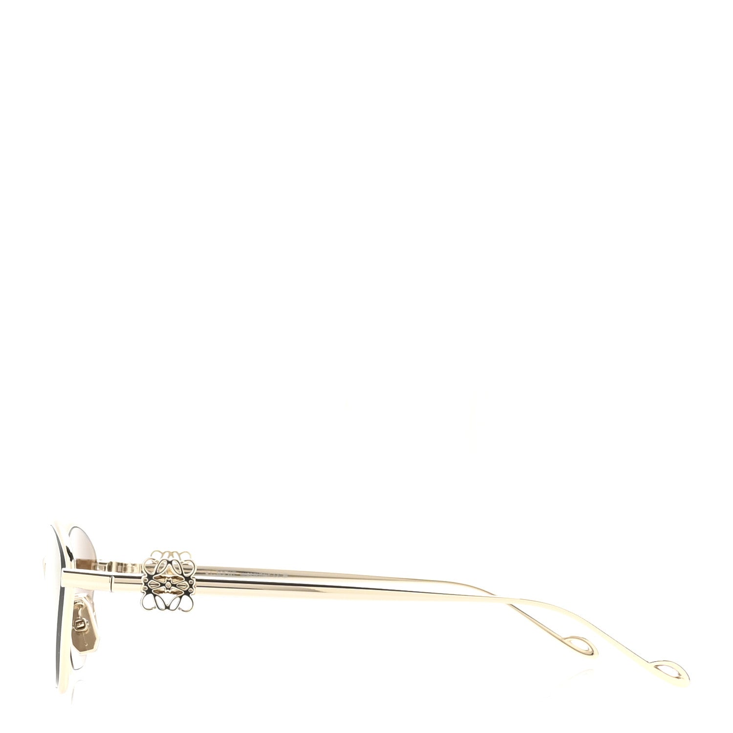Loewe Metal Cat Eye Sunglasses LW40115U Gold Green 3 of 8