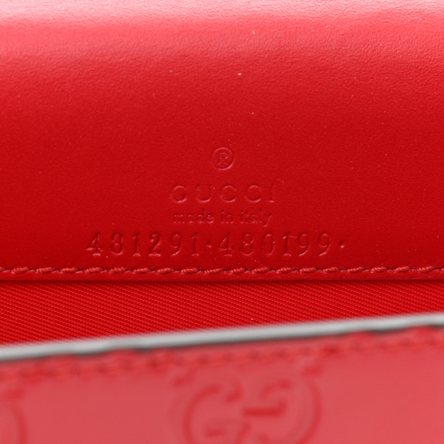 Gucci Guccissima Mini Cherry Chain Bag Hibiscus Red 6 of 10
