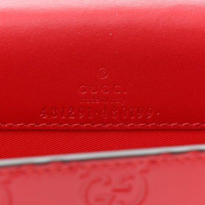 Gucci Guccissima Mini Cherry Chain Bag Hibiscus Red 6 of 10