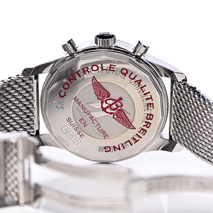 Breitling Stainless Steel 46mm Transocean Unitime Chronograph Automatic Watch Black AB0510 5 of 8