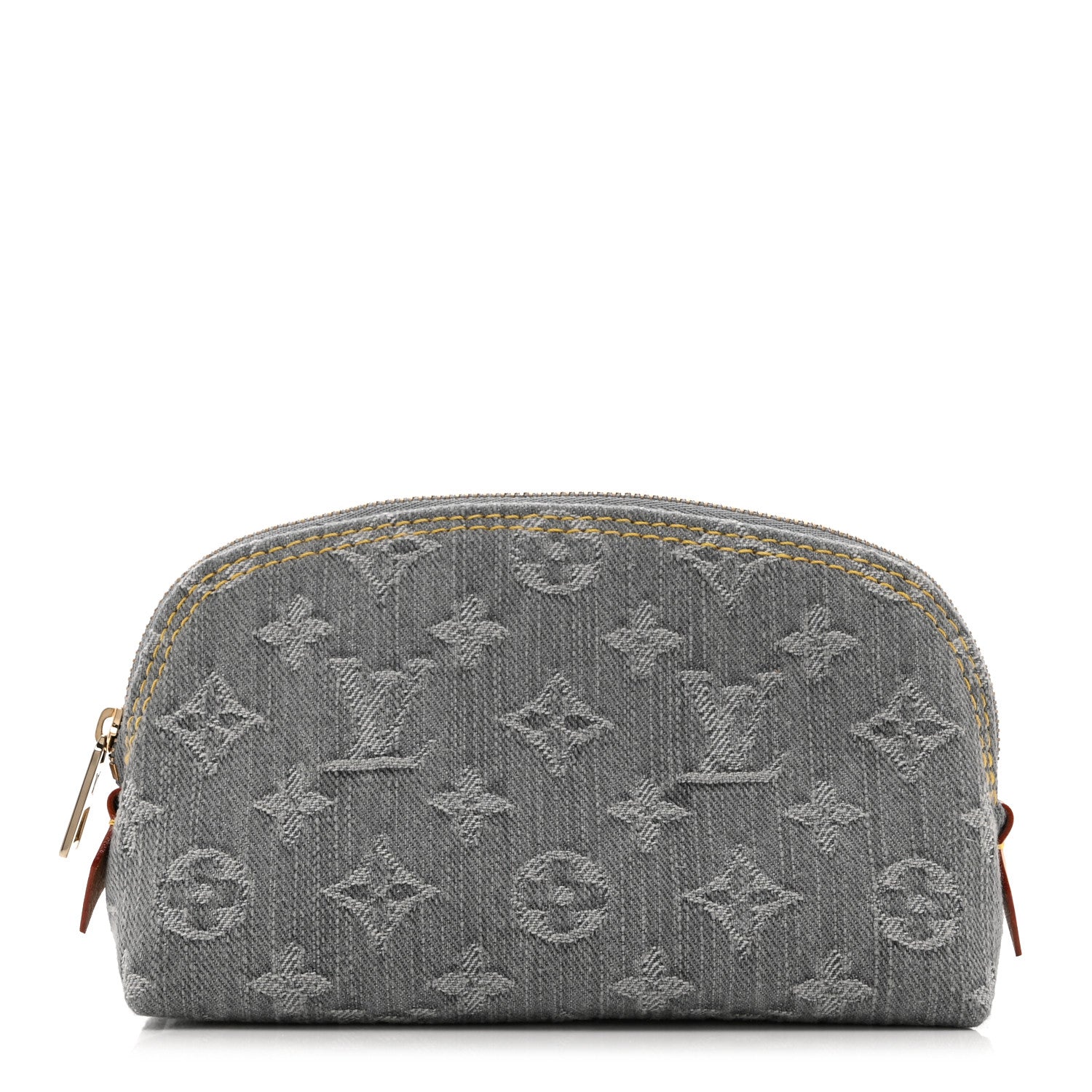 Louis Vuitton Denim Monogram Pochette Cosmetique PM Cloudy Grey 1 of 8