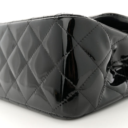 Chanel Patent Quilted Jumbo Double Flap Black 10 of 12