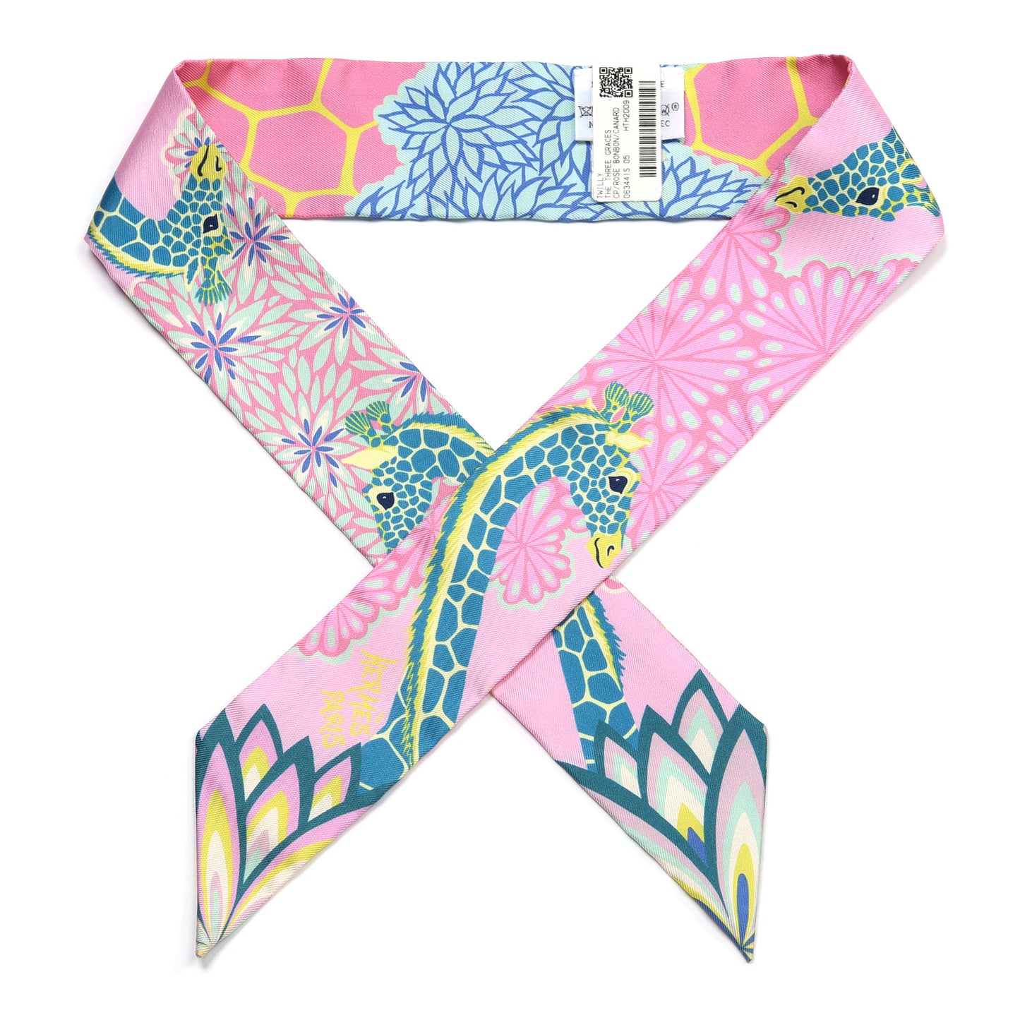 Silk The Three Graces Twilly Rose Bonbon Canard