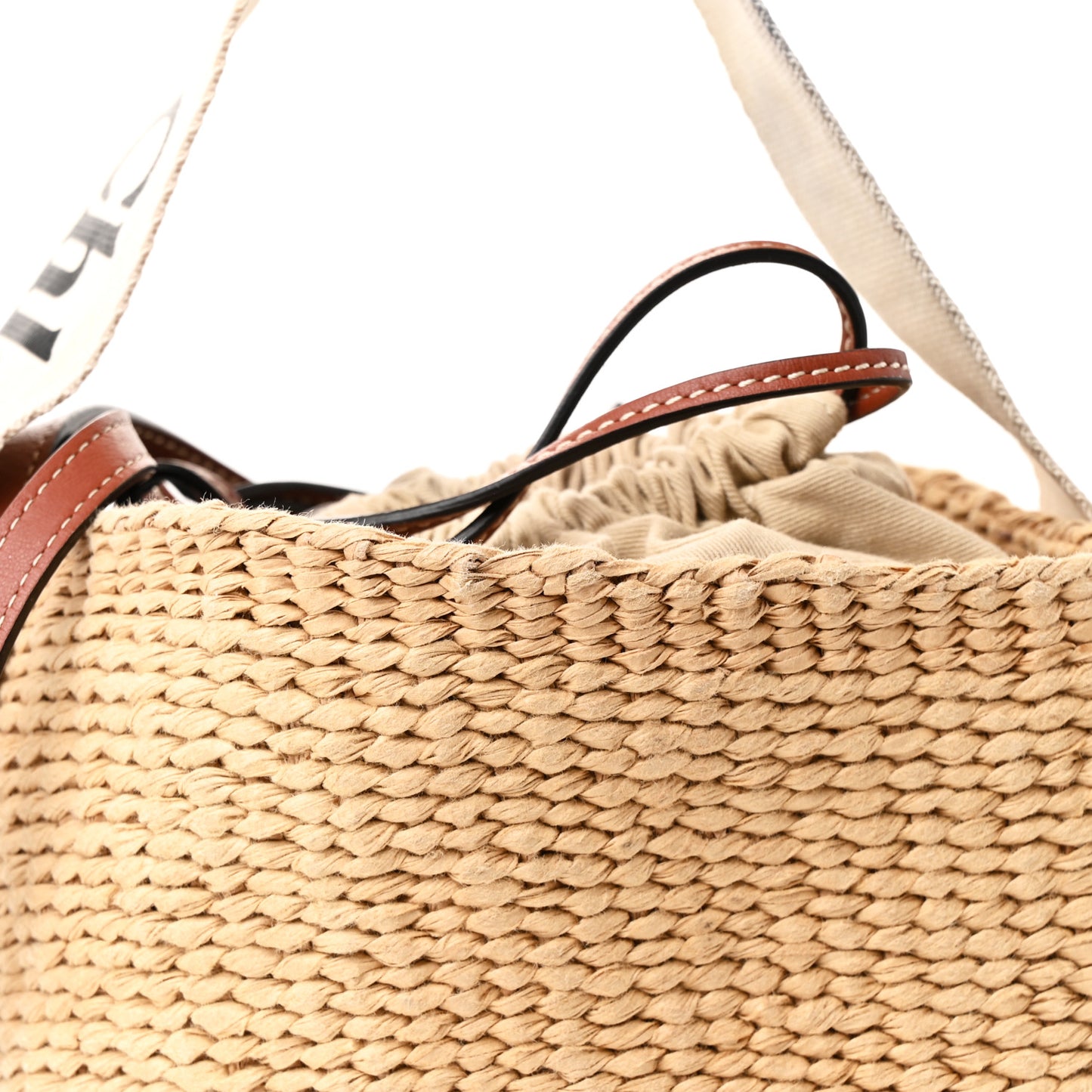Natural Woven Fiber Small Woody Basket