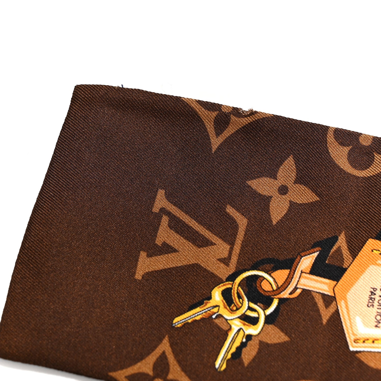 Louis Vuitton Silk Monogram Confidential Bandeau Brown 1882749