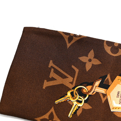 Louis Vuitton Silk Monogram Confidential Bandeau Brown 4 of 5
