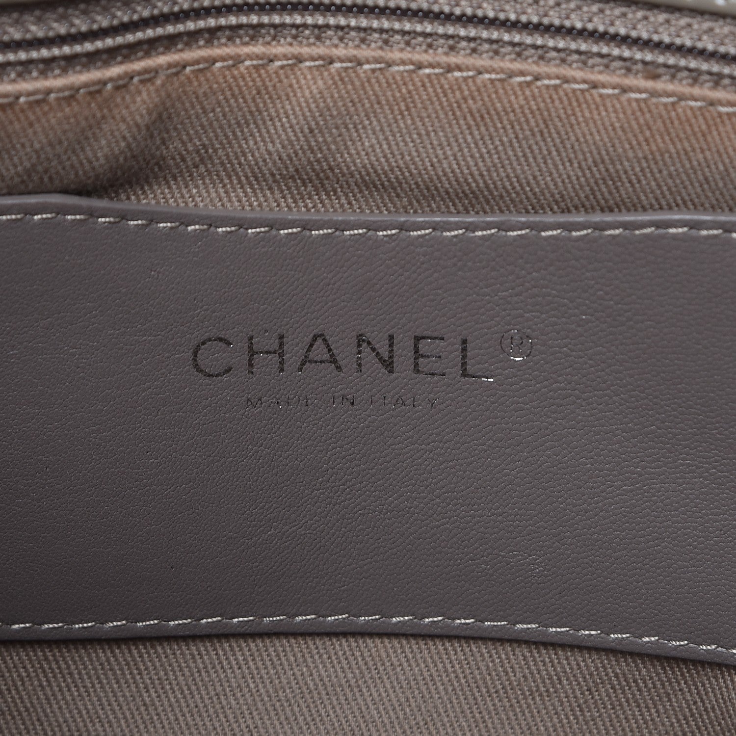 Chanel Patent Quilted Maxi Just Mademoiselle Bowling Bag Grey 6 of 15