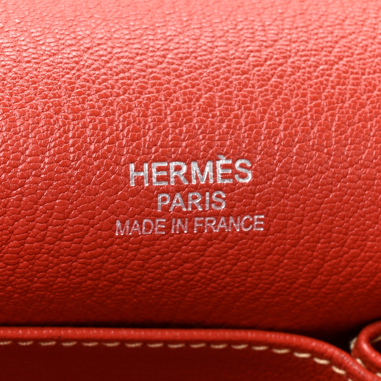 Hermes Taurillon Clemence Jypsiere 34 Sanguine 6 of 10