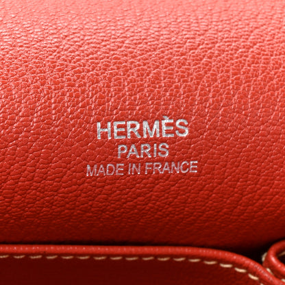 Hermes Taurillon Clemence Jypsiere 34 Sanguine 6 of 10