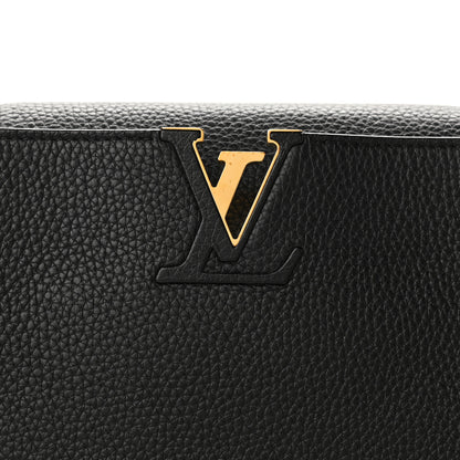 Louis Vuitton Taurillon Capucines MM Cobalt Fuchsia 7 of 11