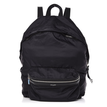 Saint Laurent Nylon City Fold Up Backpack Belt Bag Black 1 of 16
