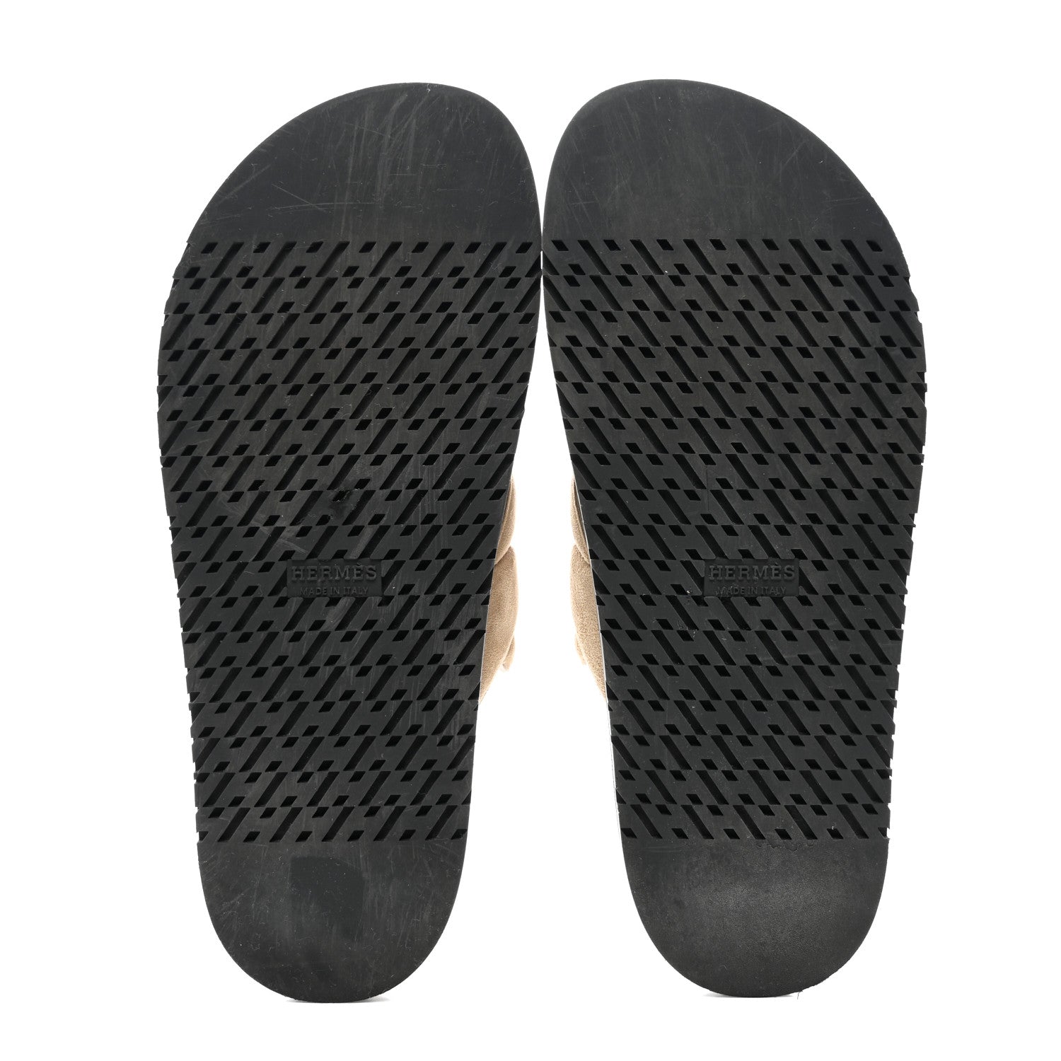 Hermes Suede Goatskin Extra Sandals 40 Beige Argile 5 of 9