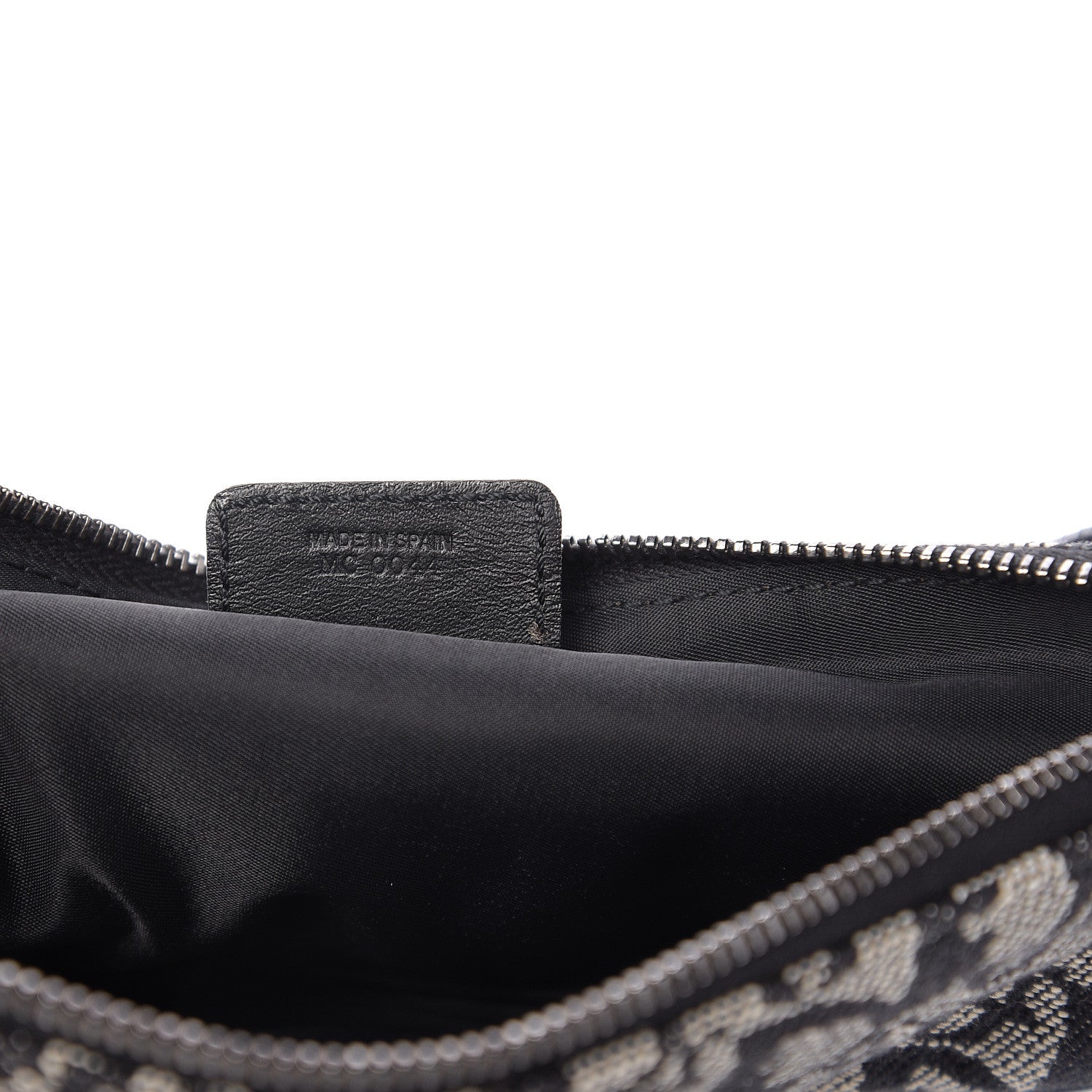 Christian Dior Monogram Mini Saddle Pochette Black 6 of 10