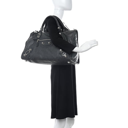 Balenciaga Agneau Giant 21 Silver Hardware Work Anthracite 2 of 14