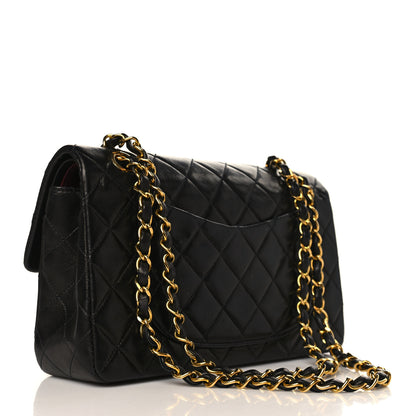 Chanel Lambskin Quilted Small Double Flap Black 3 of 9