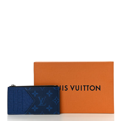 Louis Vuitton Monogram Taiga Coin Card Holder Cobalt 11 of 11