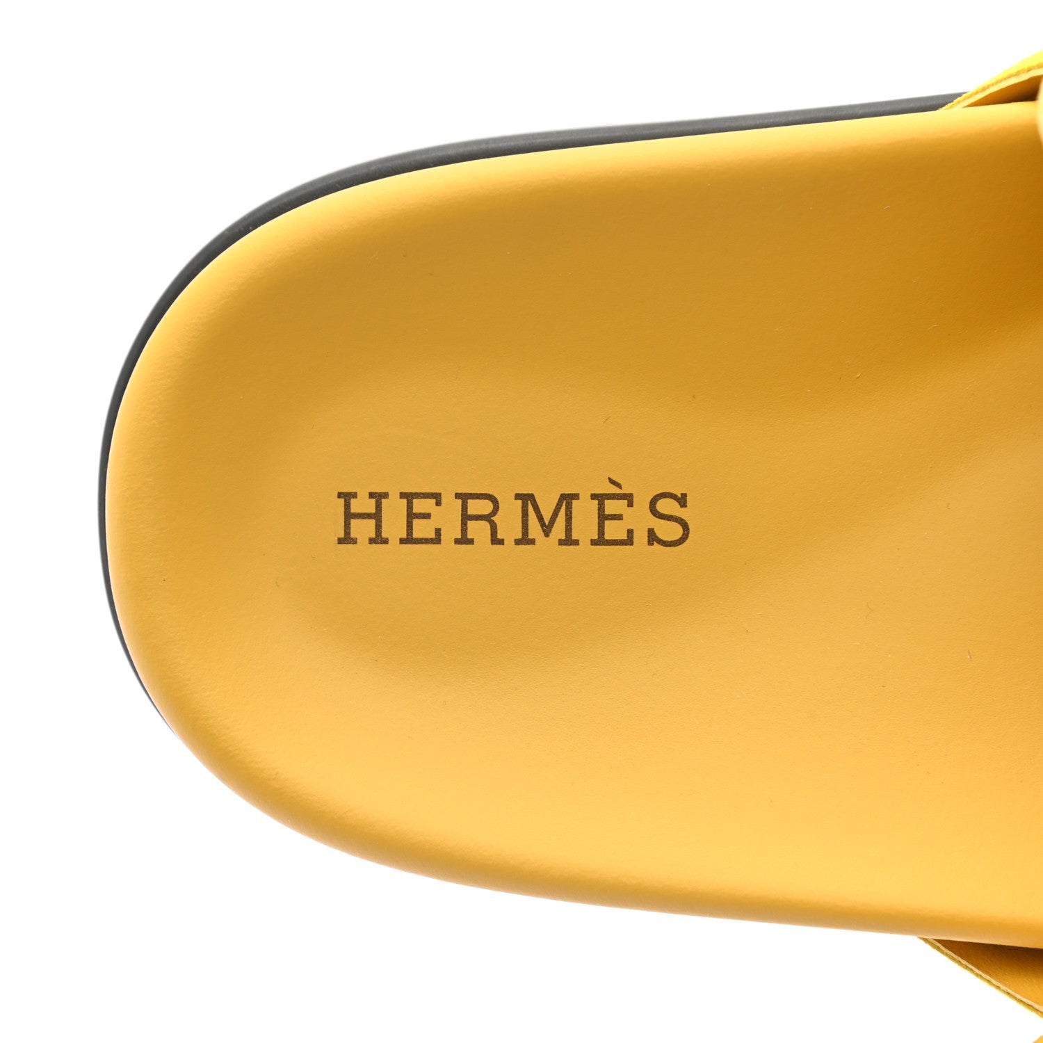 Hermes Suede Goatskin Extra Sandals 39 Jaune Sable 6 of 8