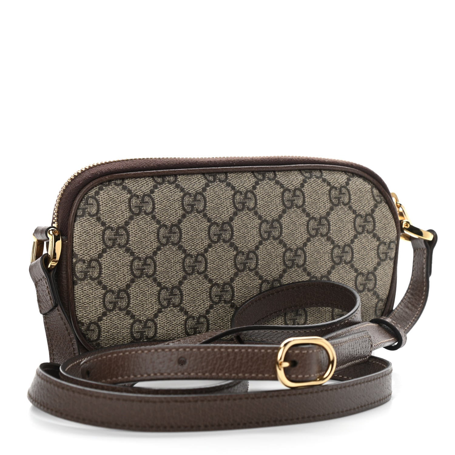 Gucci GG Supreme Monogram Web Mini Ophidia GG Bag Brown 3 of 11